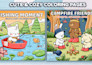 design cute bold and easy coloring pages for KDP